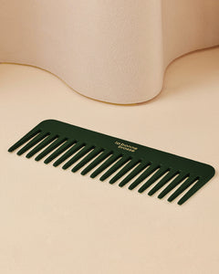 Le Peigne Large Démêlant en Acétate Vert Emeraude