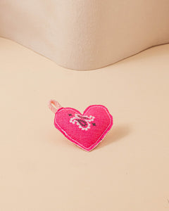 Call It By Your Name x La Bonne Brosse Charms Coeur Fuchsia